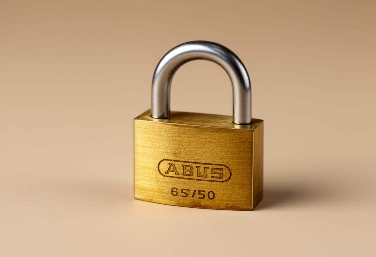 Close-up of a polished brass key engaging the pins of a lock mechanism, emphasizing exclusive access and precise alignment.